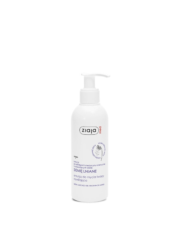 Ziaja Med Lijnzaad Moisturizing face wash emulsie 190 ml