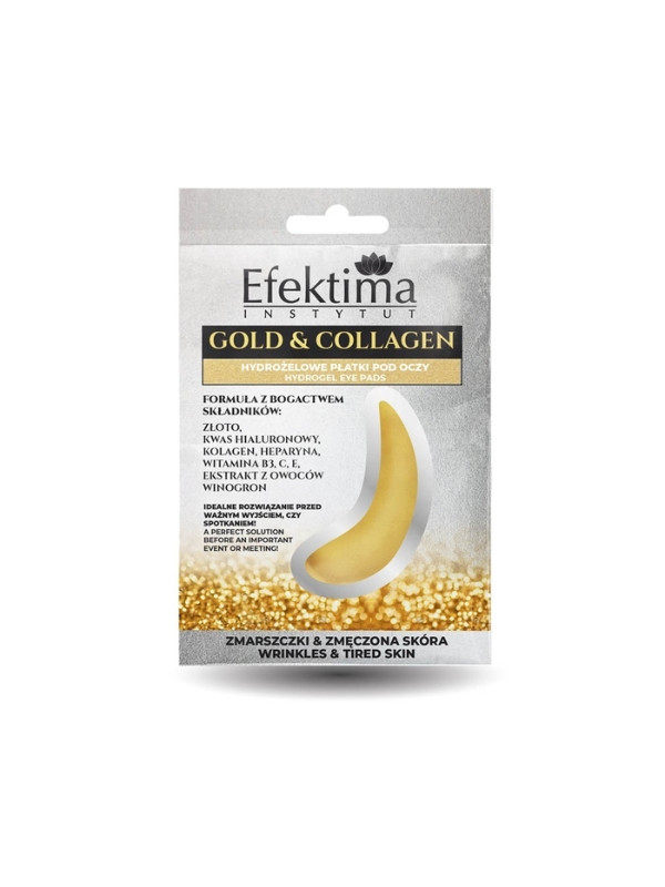 Efektima Gold & Collagen hydro gel Eye pads Wrinkles & Tired skin 2 pieces