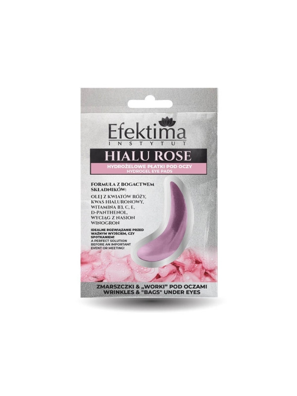 Efektima Hialu- Rose hydro gel eye pads Wrinkles & "bags" under the eyes 2 pieces