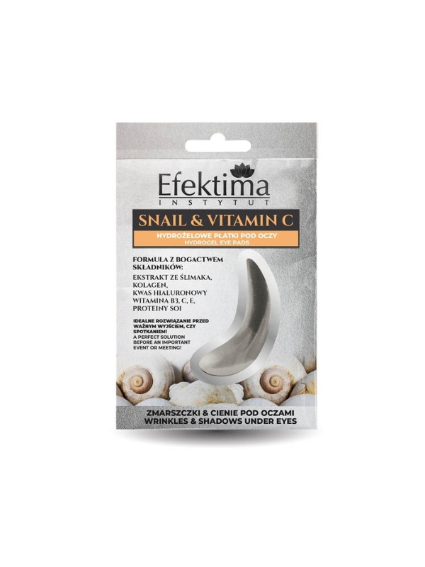 Efektima Snail & Vitamin C hydro gel eye patches Wrinkles & Dark circles under the eyes 2 pieces