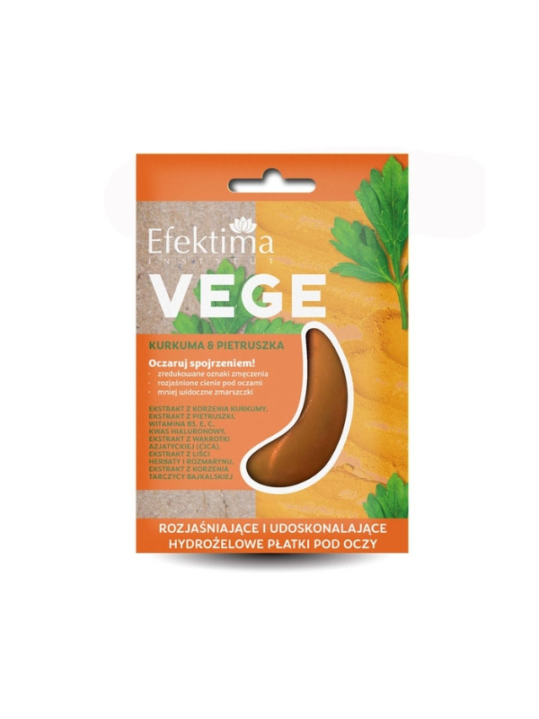 Efektima Vege Turmeric & Parsley hydro gel Eye Pads Brightening and Perfecting 2 pieces