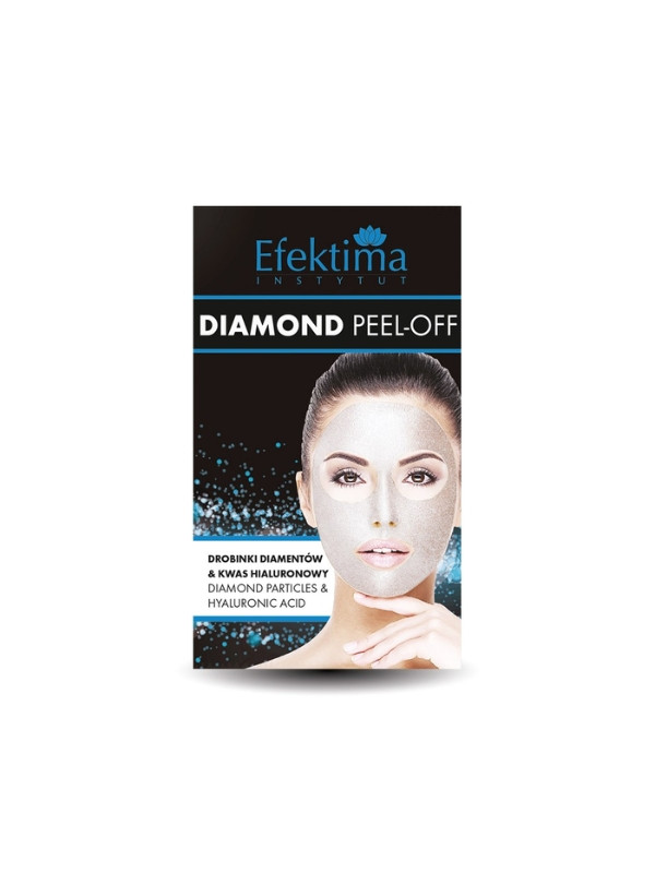 Efektima Diamond Peel-Off Diamond Face Mask Diament Particles & Hyaluronzuur 7 ml