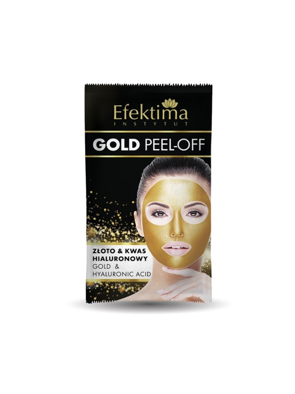 Efektima Gold Peel-Off Diamond Face Mask Gold & Hyaluronic Acid 7 ml