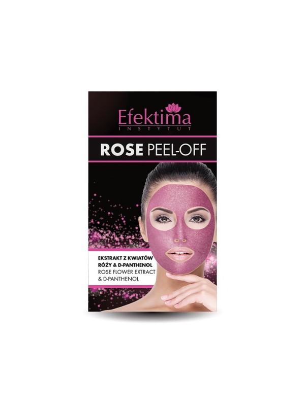 Efektima Rose Peel-Off Diamond Face Mask Rose Flower Extract & D- Panthenol 7 ml