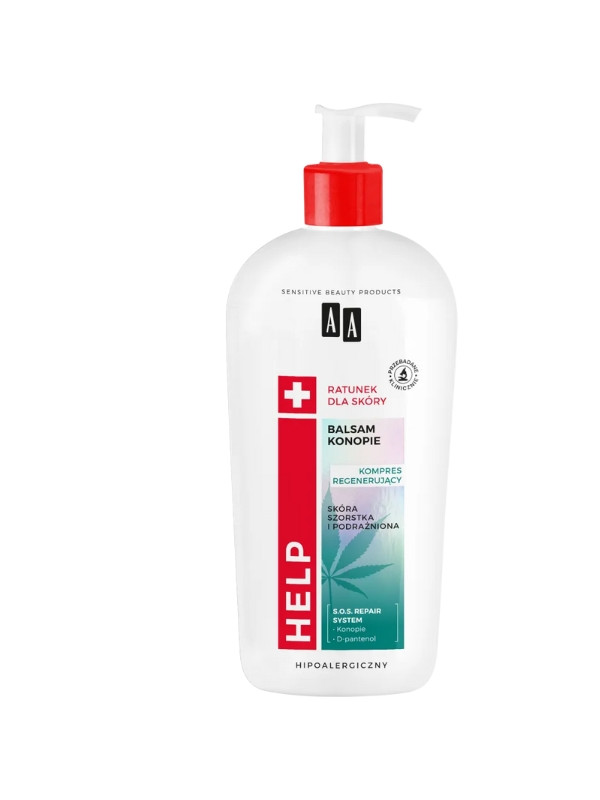 AA Help Natural Bodylotion regeneratie voor de droge huid Cannabis 400 ml