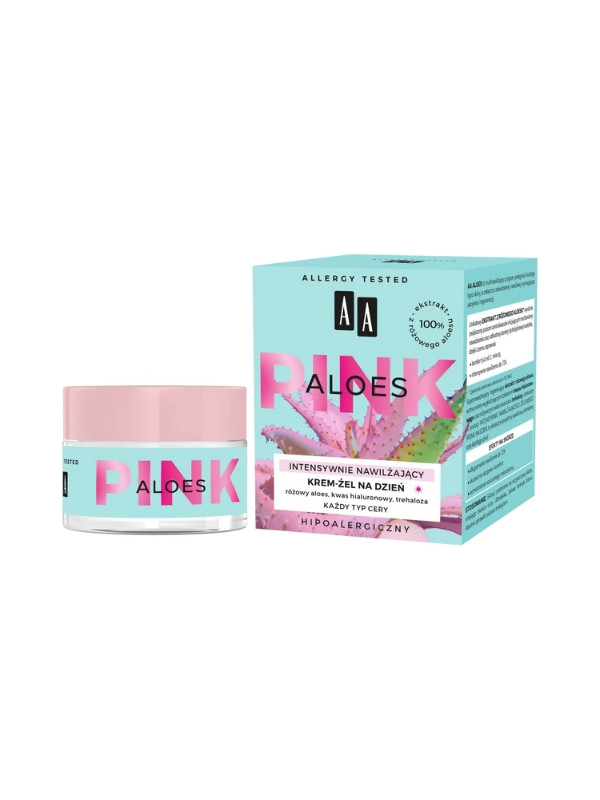 AA Aloe Pink intensief hydraterende gezichtscrème-gel voor de dag 50 ml