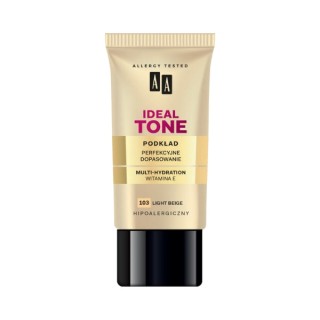 AA Make Up Ideal Tone Perfect match foundation /103/ Light Beige 30 ml