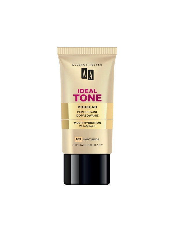 AA Make Up Ideal Tone Perfect match foundation /103/ Light Beige 30 ml