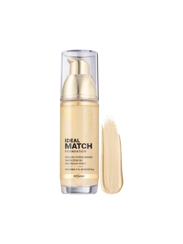 AA Wings of Color Ideal Match Face foundation matching the complexion /201/ Ivory 35 ml