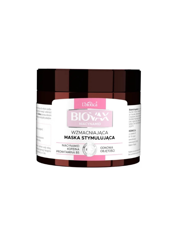 Biovax Niacinamide strengthening hair mask stimulating 250 ml