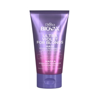 Biovax Ultra Violet intensively regulating mask for blond and gray hair 150 ml