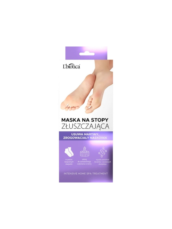 L'biotica exfoliating foot mask 1 pair