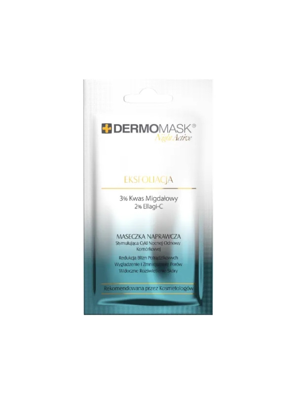 L'biotica Dermomask Night Acitve Gezichtsmasker Herstellende Exfoliatie 12 ml