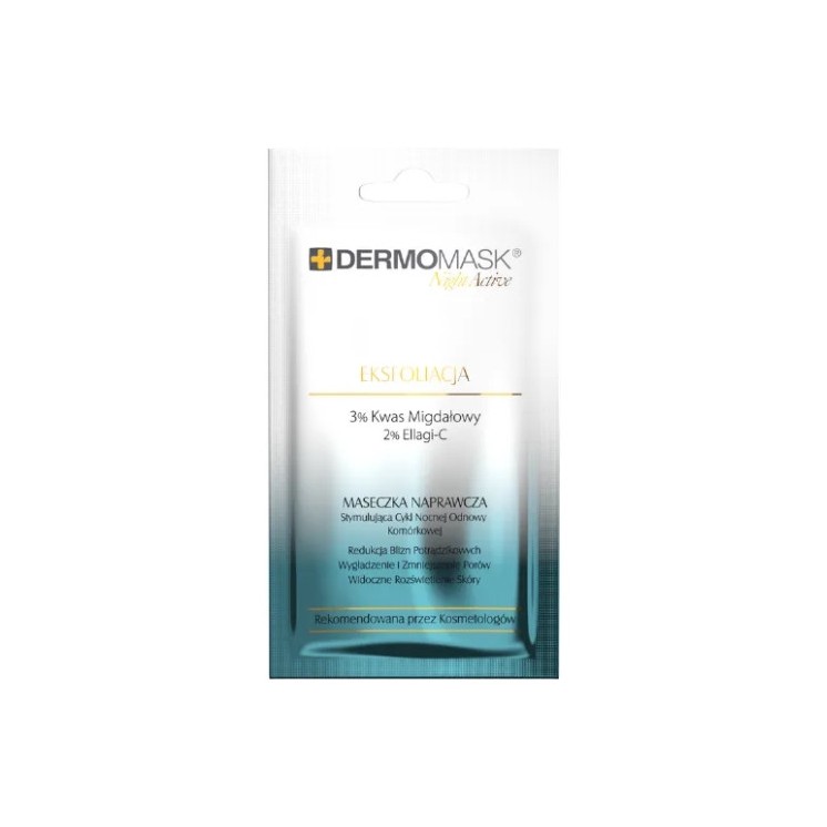 L'biotica Dermomask Night Acitve Face mask Repairing Exfoliation 12 ml