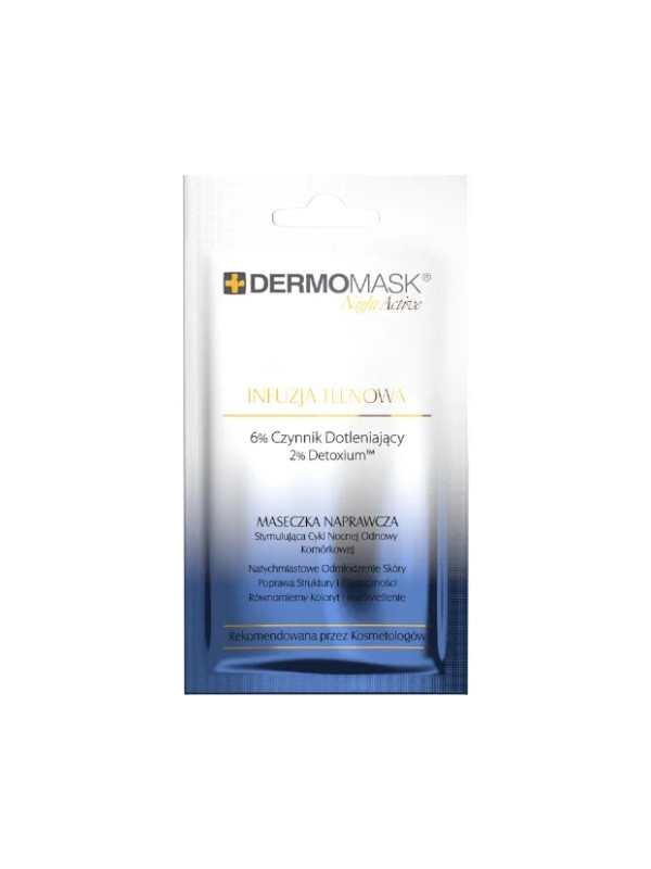 L'biotica Dermomask Night Acitve face mask Oxygen infusion 12 ml