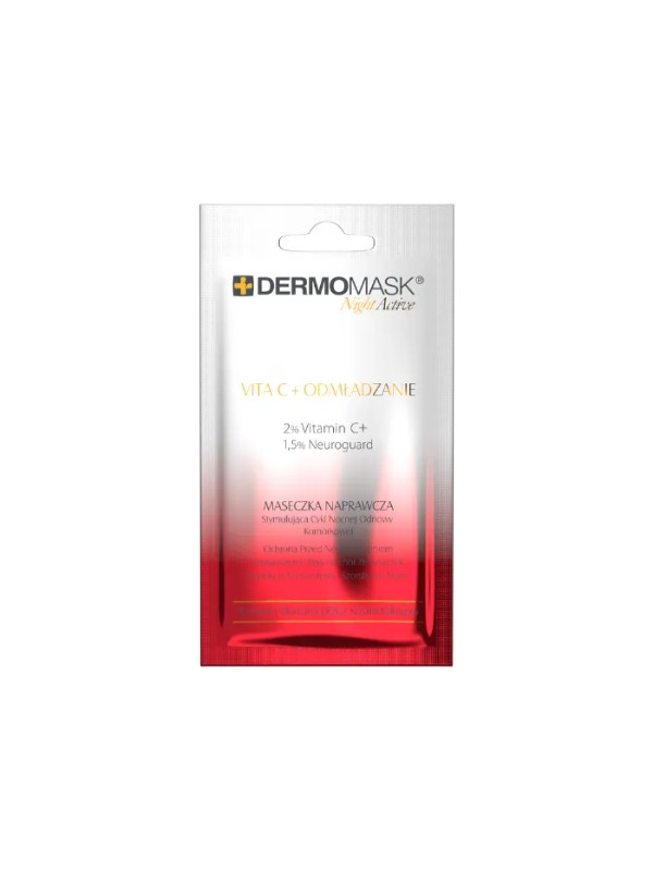 L'biotica Dermomask Night Acitve face mask Vita C + Rejuvenation 12 ml