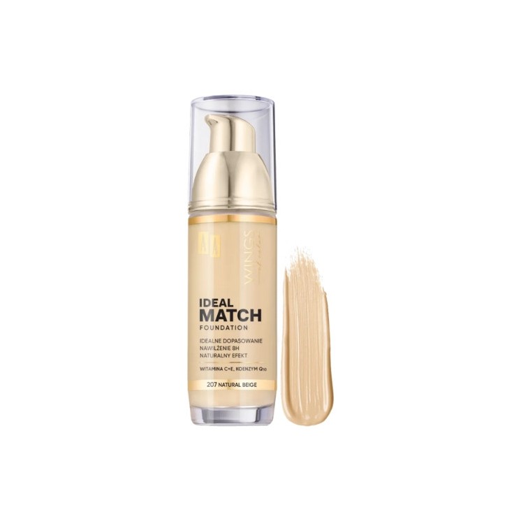 AA Wings of Color Ideal Match Foundation /207/ Natural Beige 35 ml