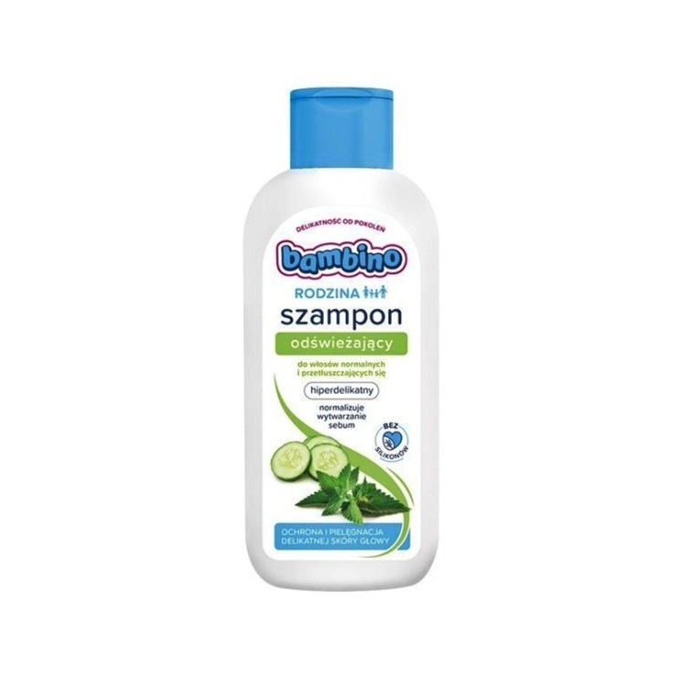 Bambino Family verfrissende shampoo voor normaal en vet haar 400 ml