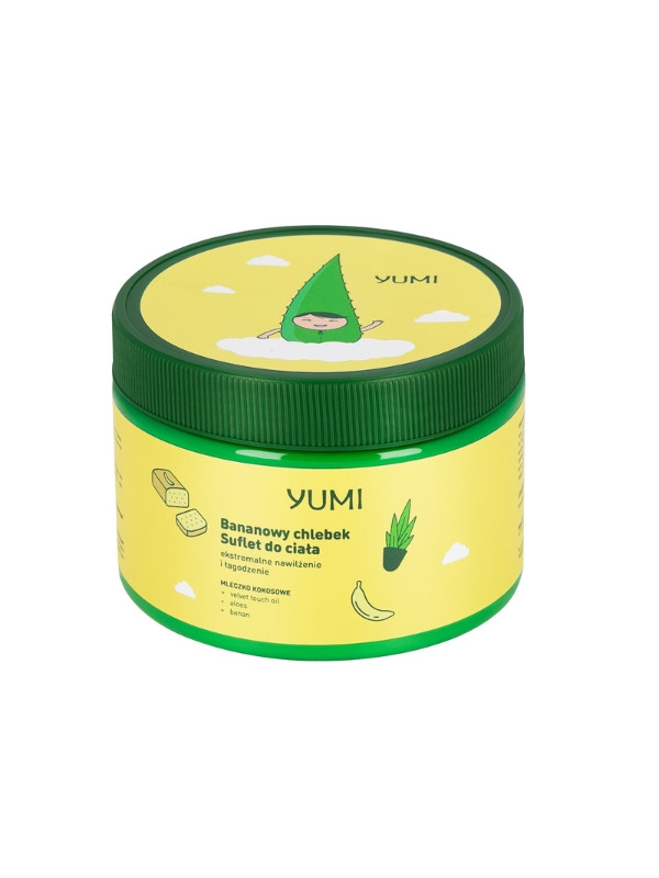 Yumi aloe vera body soufflé moisturizing and soothing Babanowy Bread 300 ml