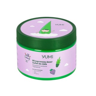 Yumi aloë vera bodysoufflé hydraterend en gladmakend Druivendessert 300 ml