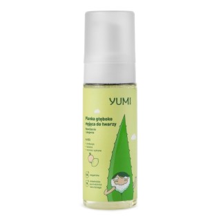 Yumi Foam diepreinigende gezichtsverhelderende en hydraterende citroen en abrikoos 180 ml