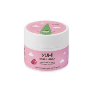 Yumi Hyalu Lover Intensief hydraterende gezichtscrème - sorbet Framboos-Granaatappel 50 ml