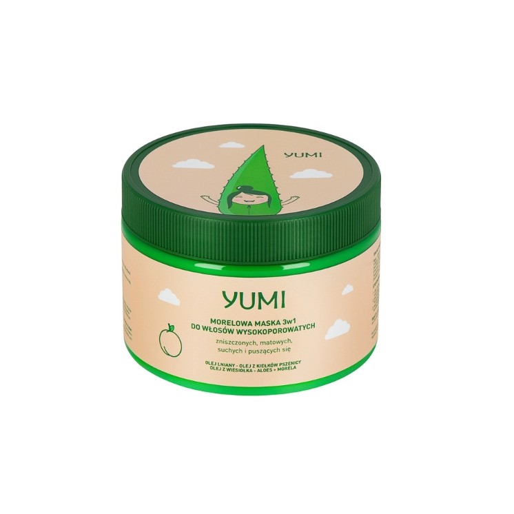 Yumi Abrikozen Masker voor Hoog Poreus Haar 300 ml