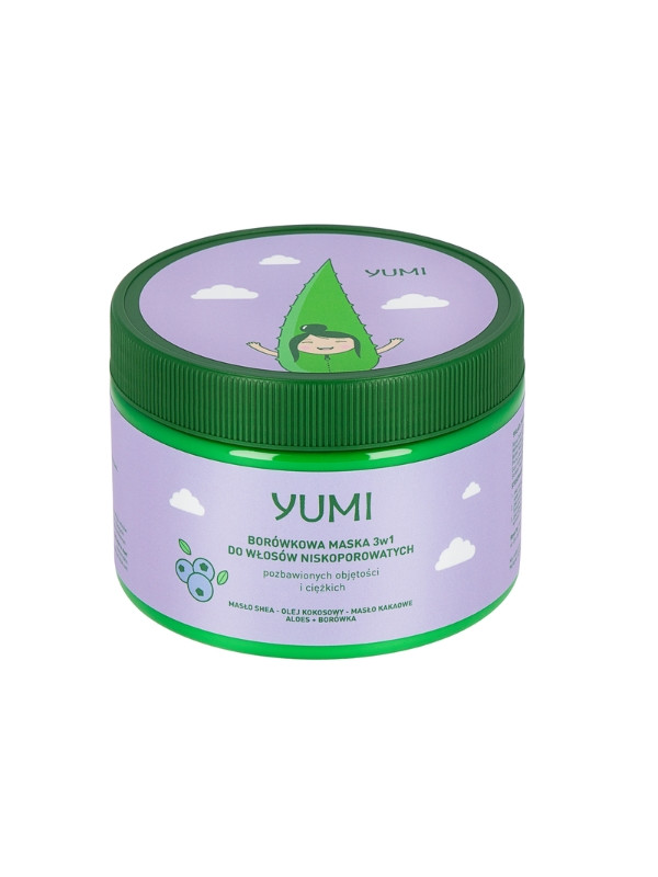 Yumi Blueberry Mask voor laag poreus haar 300 ml