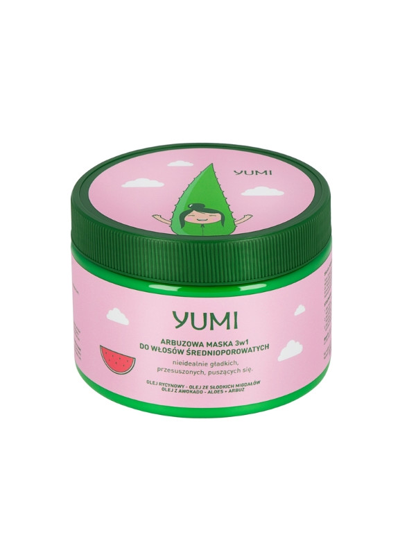 Yumi Watermeloen Masker voor medium poreus haar 300 ml