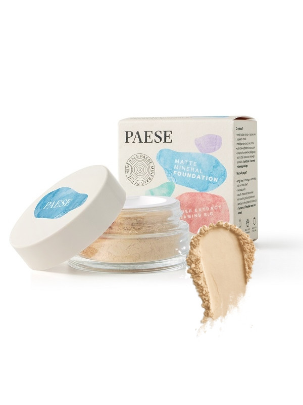 Paese Minerals Matten Bedekkende Foundation /100N/ Light 7 Beige