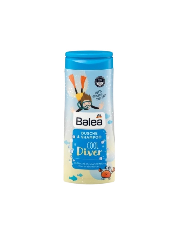 Balea Shampoo en Badgel voor kinderen Cool Diver 300 ml