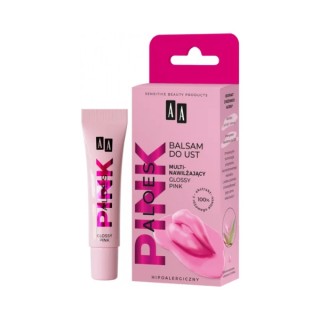 AA Aloe Pink multi-hydraterende lippenbalsem Glossy Pink 10 gr