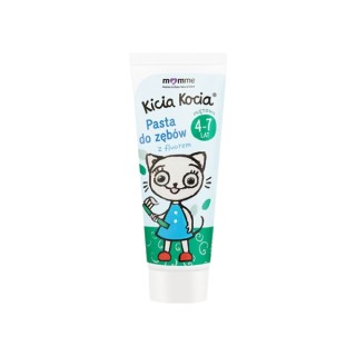 Momme Mother & Baby Natural Care Kitty Cat Tandpasta met fluoride 4-7 jaar Mint 50ml