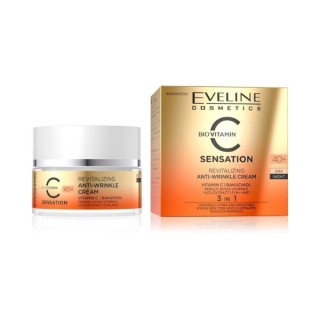 Eveline C Sensation revitalizing anti-wrinkle face cream for day and night 50 ml