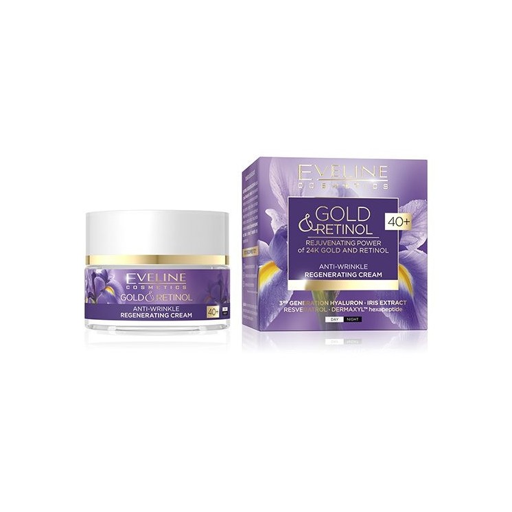 Eveline Gold & Retinol 40+ regenerative anti-wrinkle face cream 50 ml