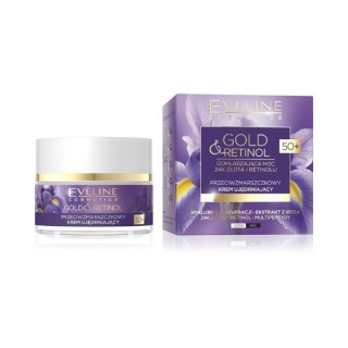 Eveline Gold & Retinol 50+ firming anti-wrinkle face cream 50 ml