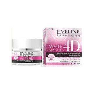 Eveline White Prestige 4D intensief whitening nacht gezichtscrème 50 ml