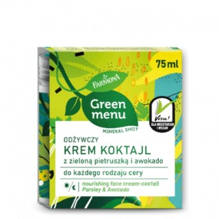 Farmona Green Menu Gezichtscreme met groene peterselie en avocado 75 ml