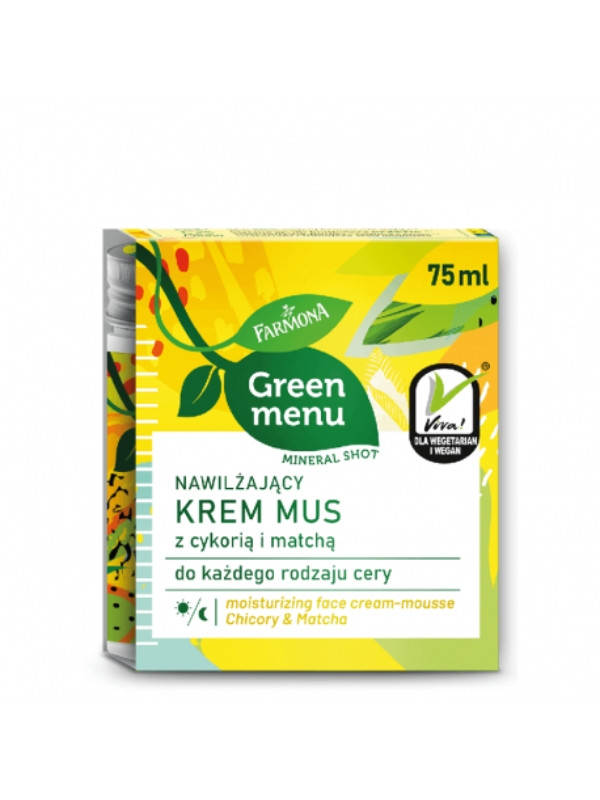 Farmona Green Menu Vochtinbrengende gezichtscrème met cichorei en matcha 75 ml