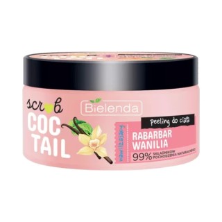 Bielenda Body Coctail Body Peeling Rabarber + Vanille 350 g