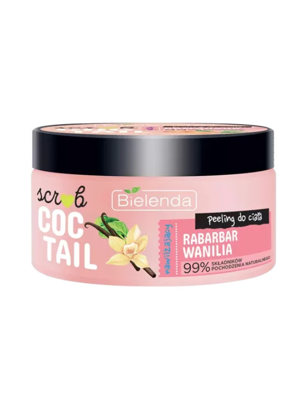 Bielenda Body Coctail Body Peeling Rabarber + Vanille 350 g