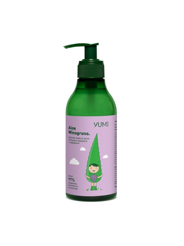 Yumi aloe Vloeibare handzeep intensief hydraterende Druif 300 ml