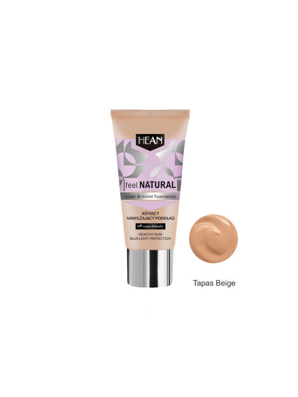 Hean Feel Natural Dekkende en hydraterende foundation /04/ Tapas Beige 30 ml