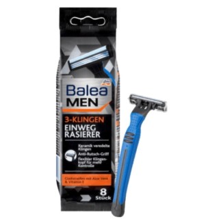 Balea Men Disposable Razors with three blades 8 pieces