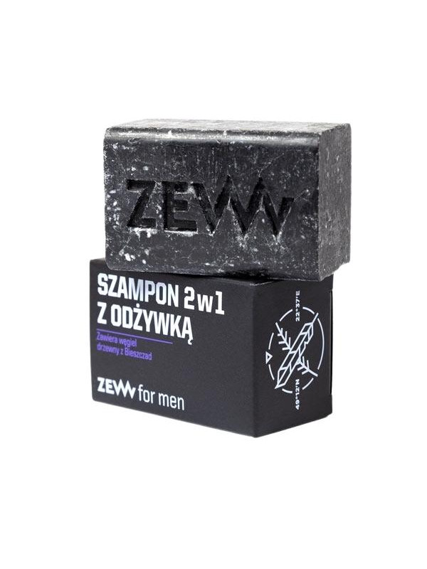 Zew For Men 2in1 Shampoo met Conditioner bevat houtskool uit Bieszczad 85 ml