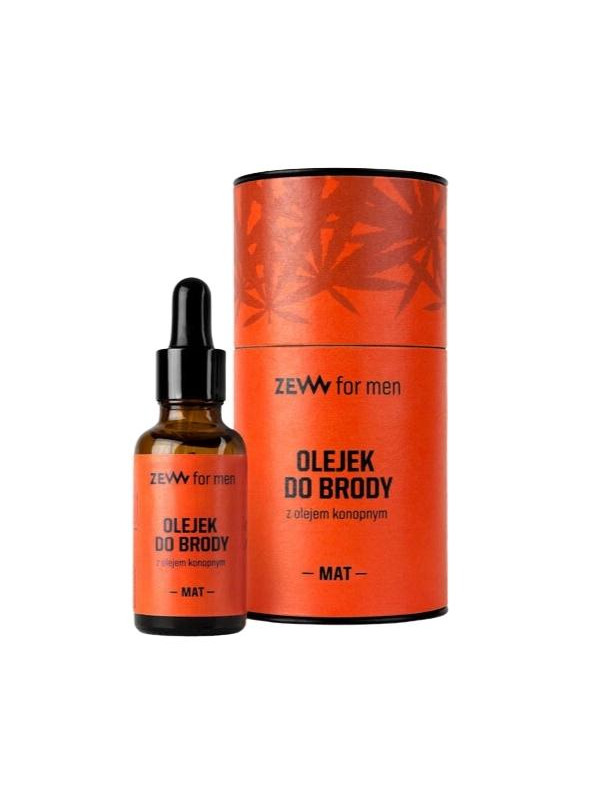 Zew for Men Baardolie voor mannen met hennepolie Mat 30 ml