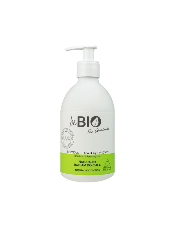 beBio Ewa Chodakowska Natuurlijke Bodylotion Bamboe en Citroengras 400 ml