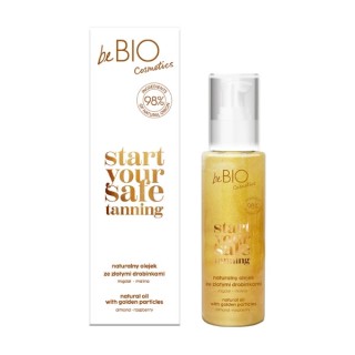 beBio Ewa Chodakowska Start Your Safe Tanning naturel Lichaamsolie met gouden deeltjes 100 ml