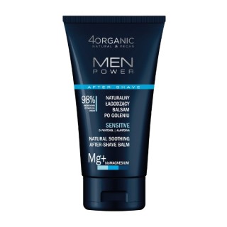 4Organic Men Power natuurlijke aftershavebalsem voor mannen Sensitive 150 ml