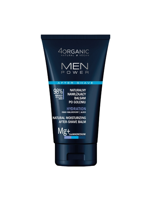 4Organic Men Power natuurlijke aftershavebalsem voor mannen Hydration 150 ml